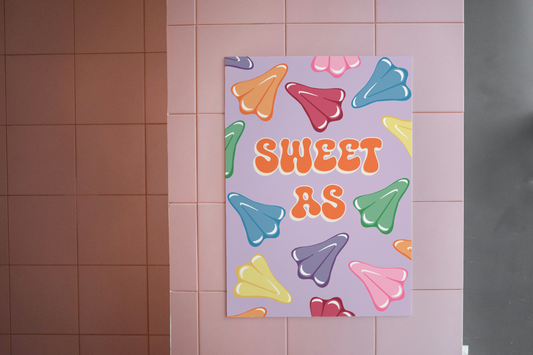 Sweet As Jet Planes Lollies Print