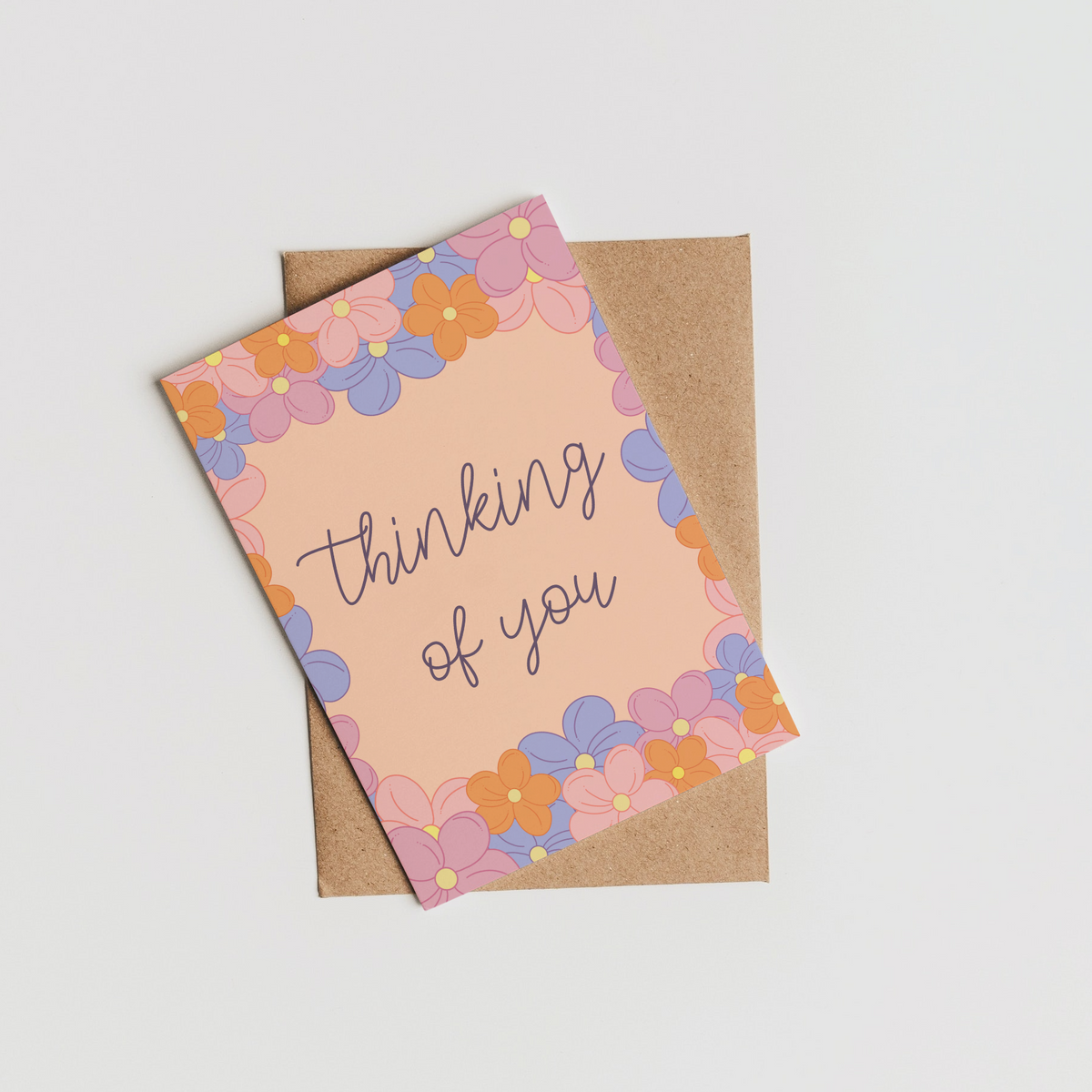 Thinking of You Floral Greeting Card