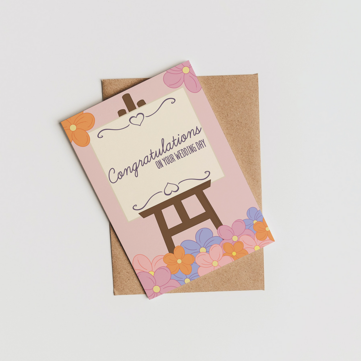 Congratulations on Your Wedding Day Greeting Card