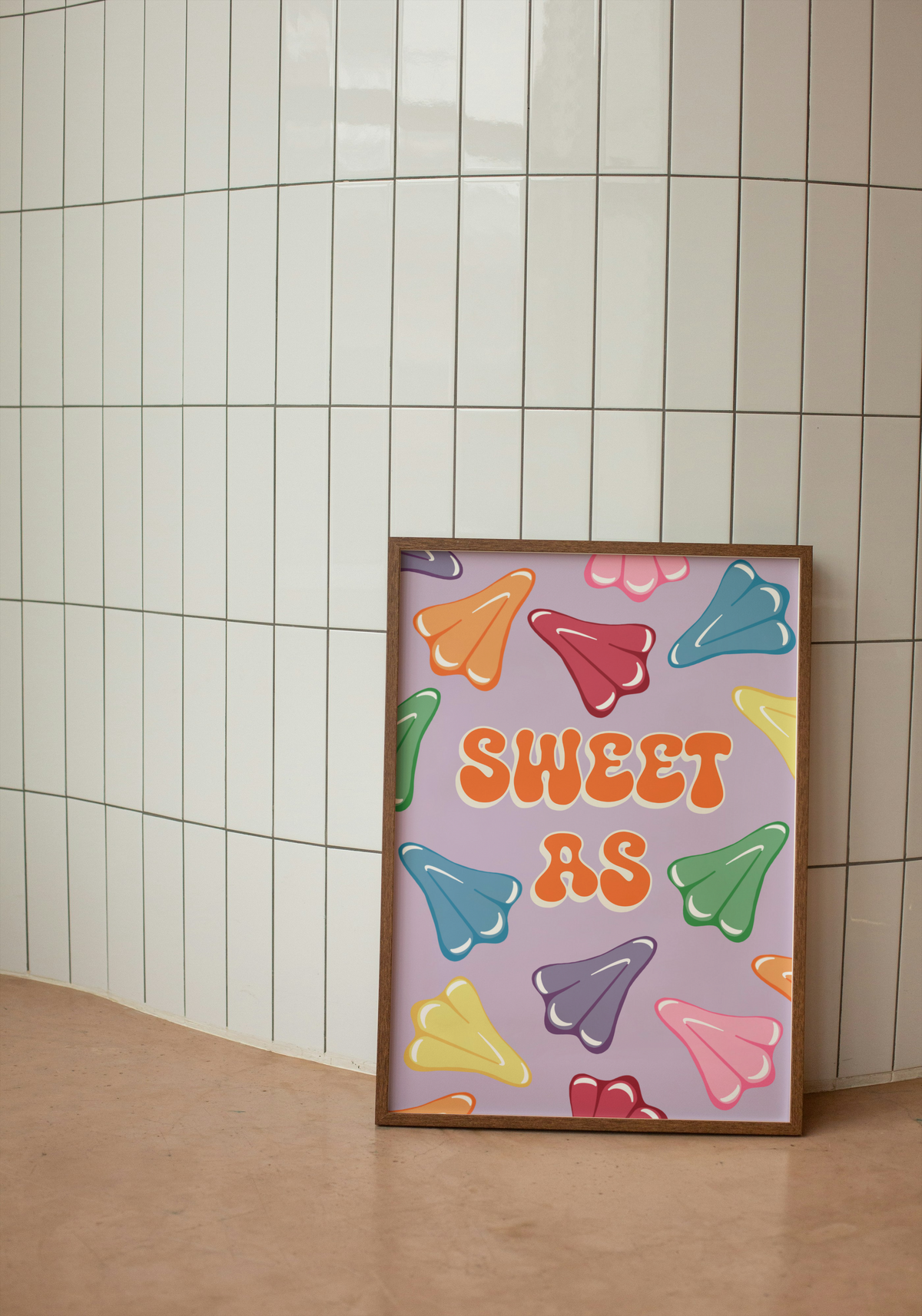 Sweet As Jet Planes Lollies Print