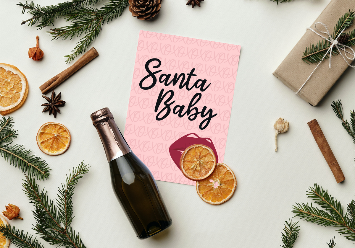 Santa Baby Christmas Greeting Card