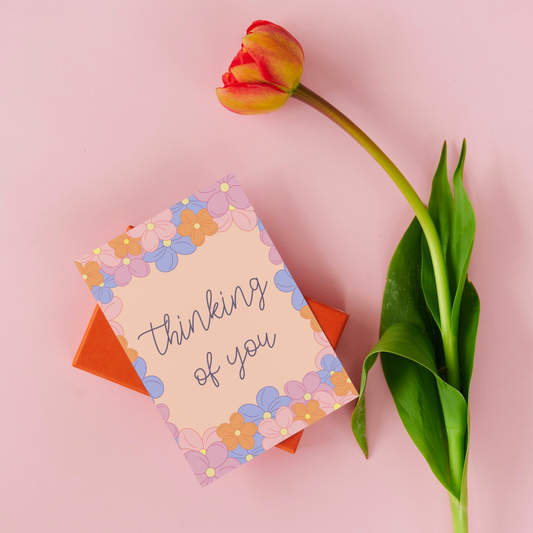 Thinking of You Floral Greeting Card