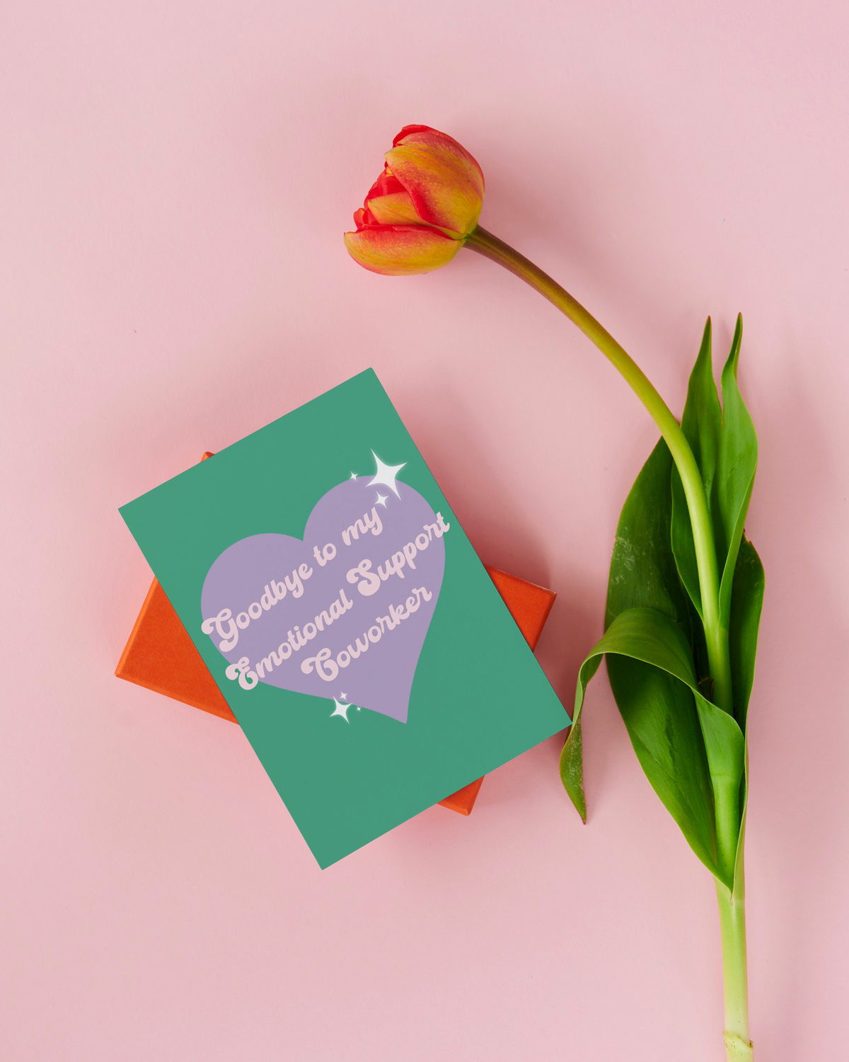 Goodbye Emotional Support Coworker Greeting Card