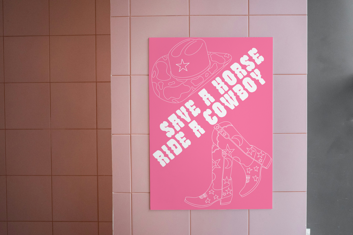 Save a Horse Ride a Cowboy Print