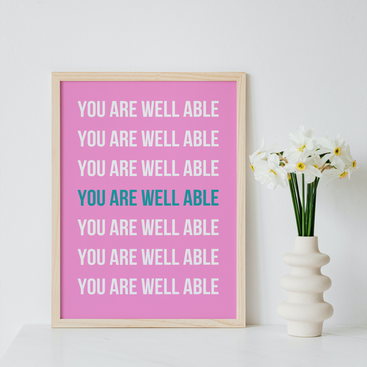 You Are Well Able Print