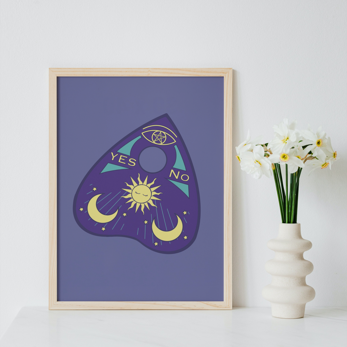 Ouija Board Planchette Print
