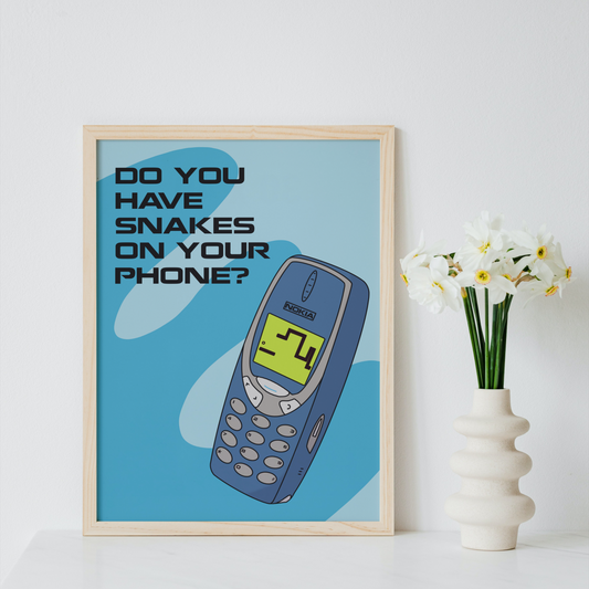 Snakes on Your Phone Nokia Print