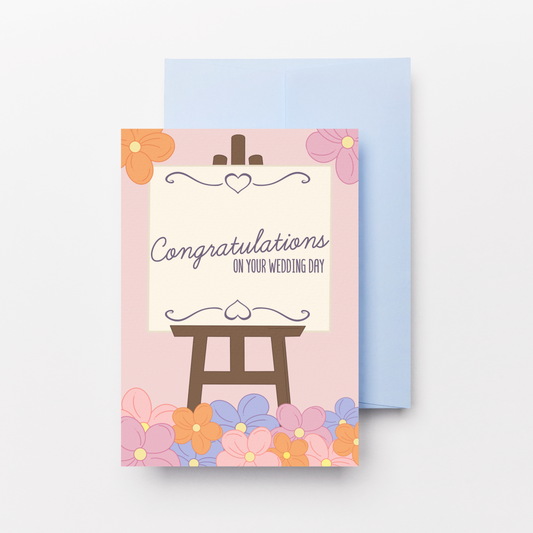 Congratulations on Your Wedding Day Greeting Card