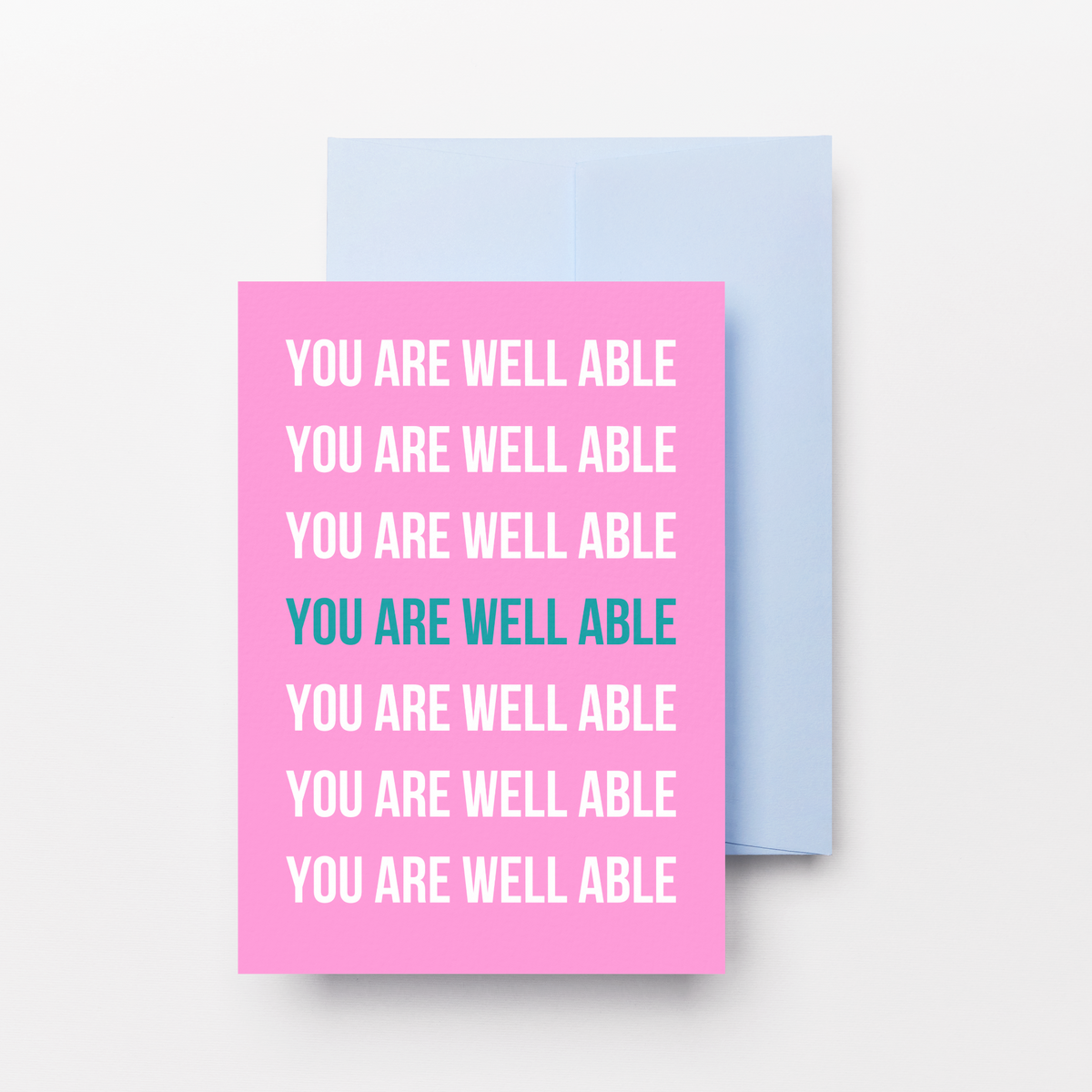You Are Well Able Greeting Card