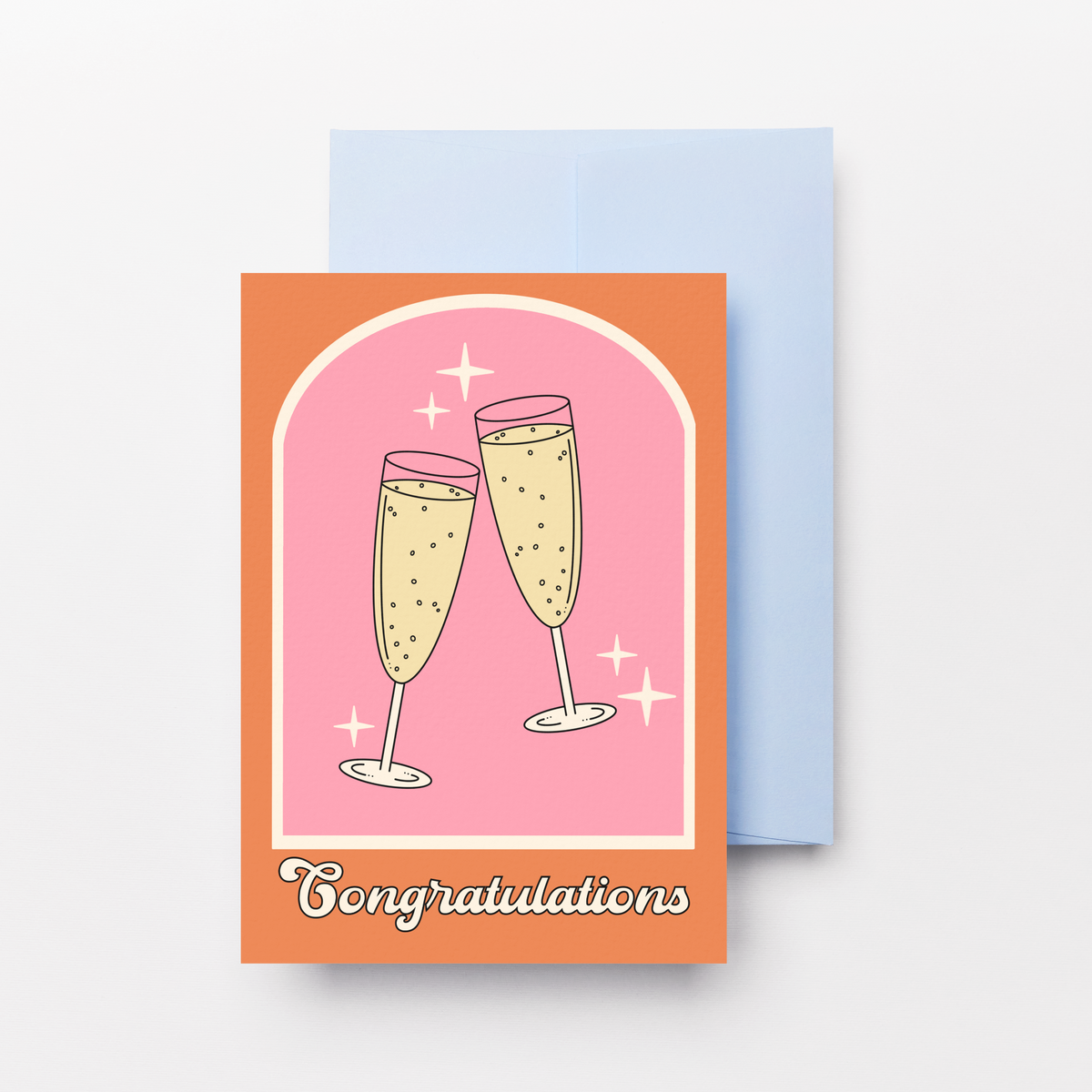 Congratulations Champagne Greeting Card