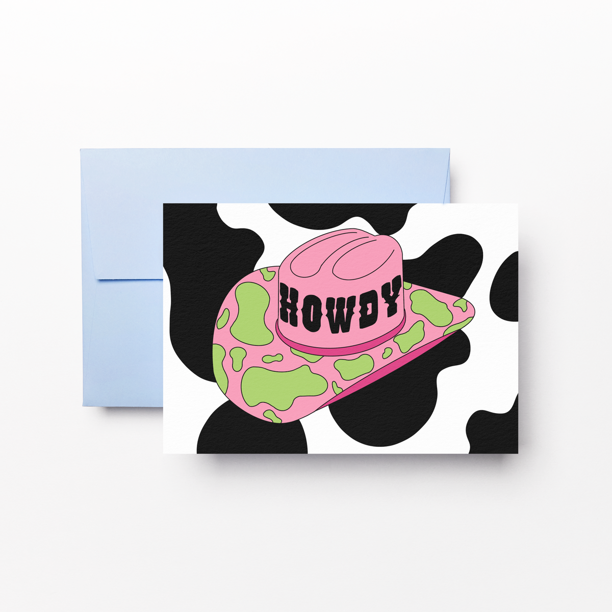 Howdy Cowgirl Hat Greeting Card