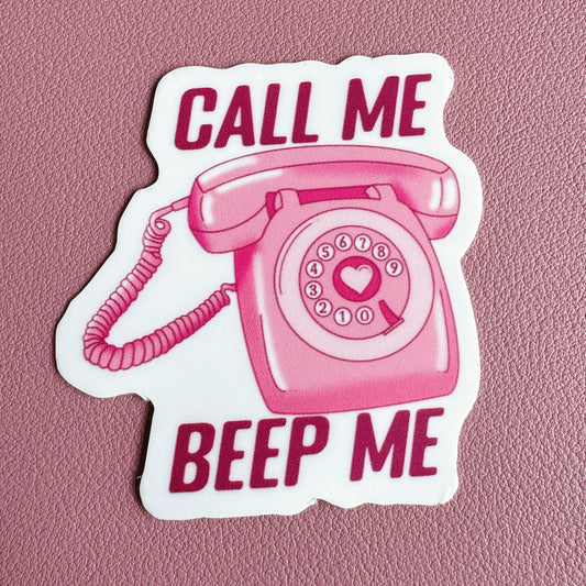 Call Me Beep Me Sticker