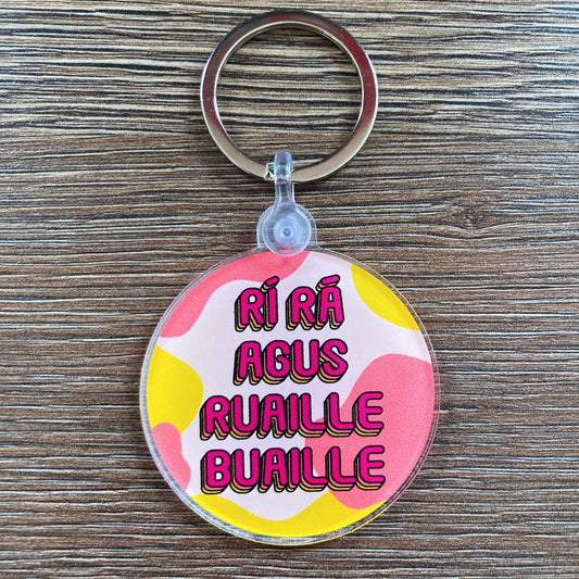 Ri Ra agus Ruaille Buaille Keychain