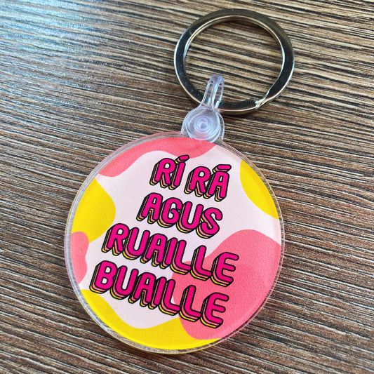 Ri Ra agus Ruaille Buaille Keychain