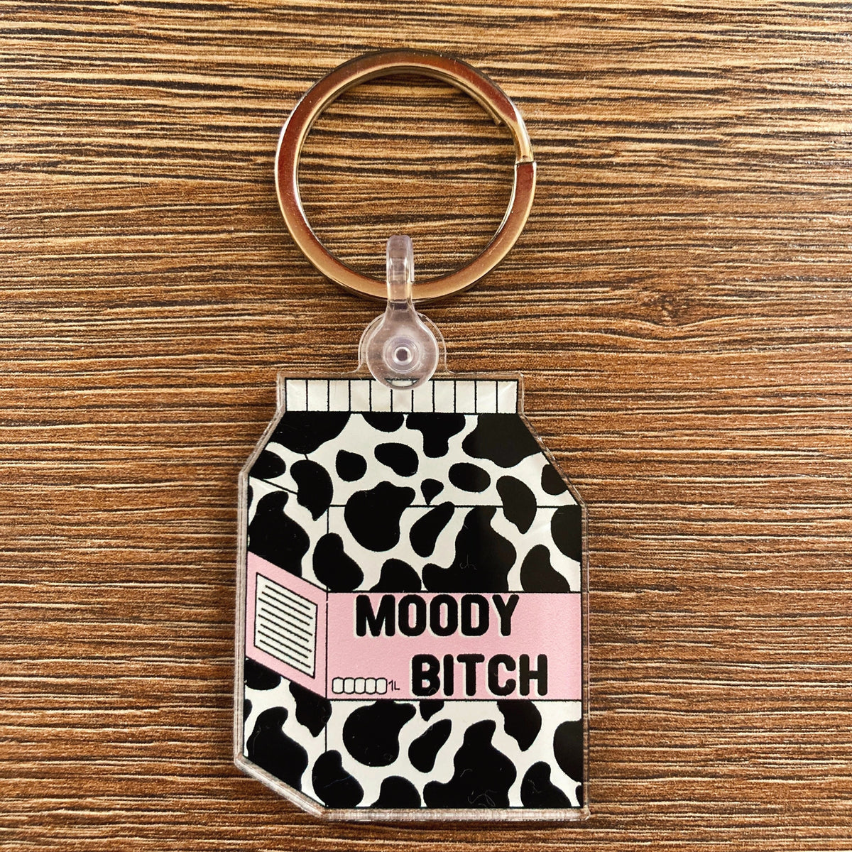 Moody Bitch Keychain