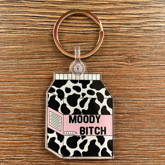 Moody Bitch Keychain