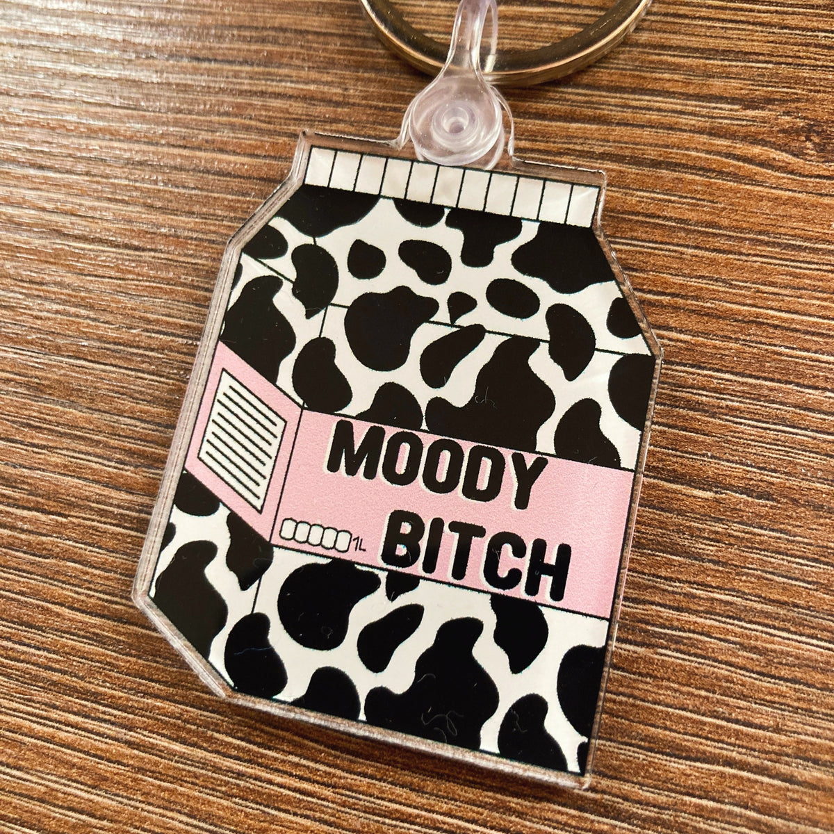 Moody Bitch Keychain
