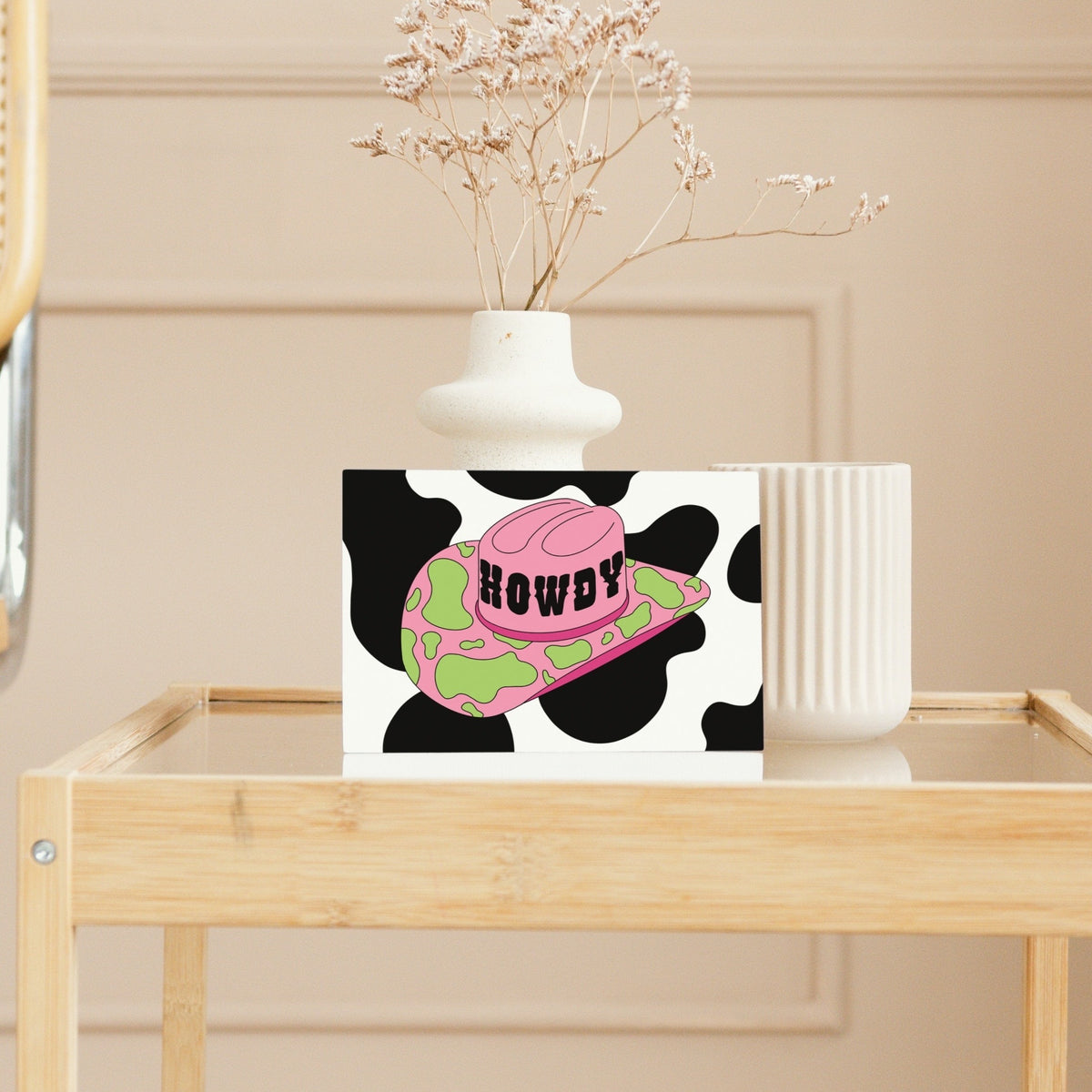 Howdy Cowgirl Hat Greeting Card