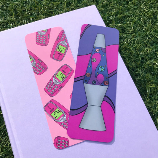Retro Nokia and Lava Lamp Bookmark Bundle (2 Pack)