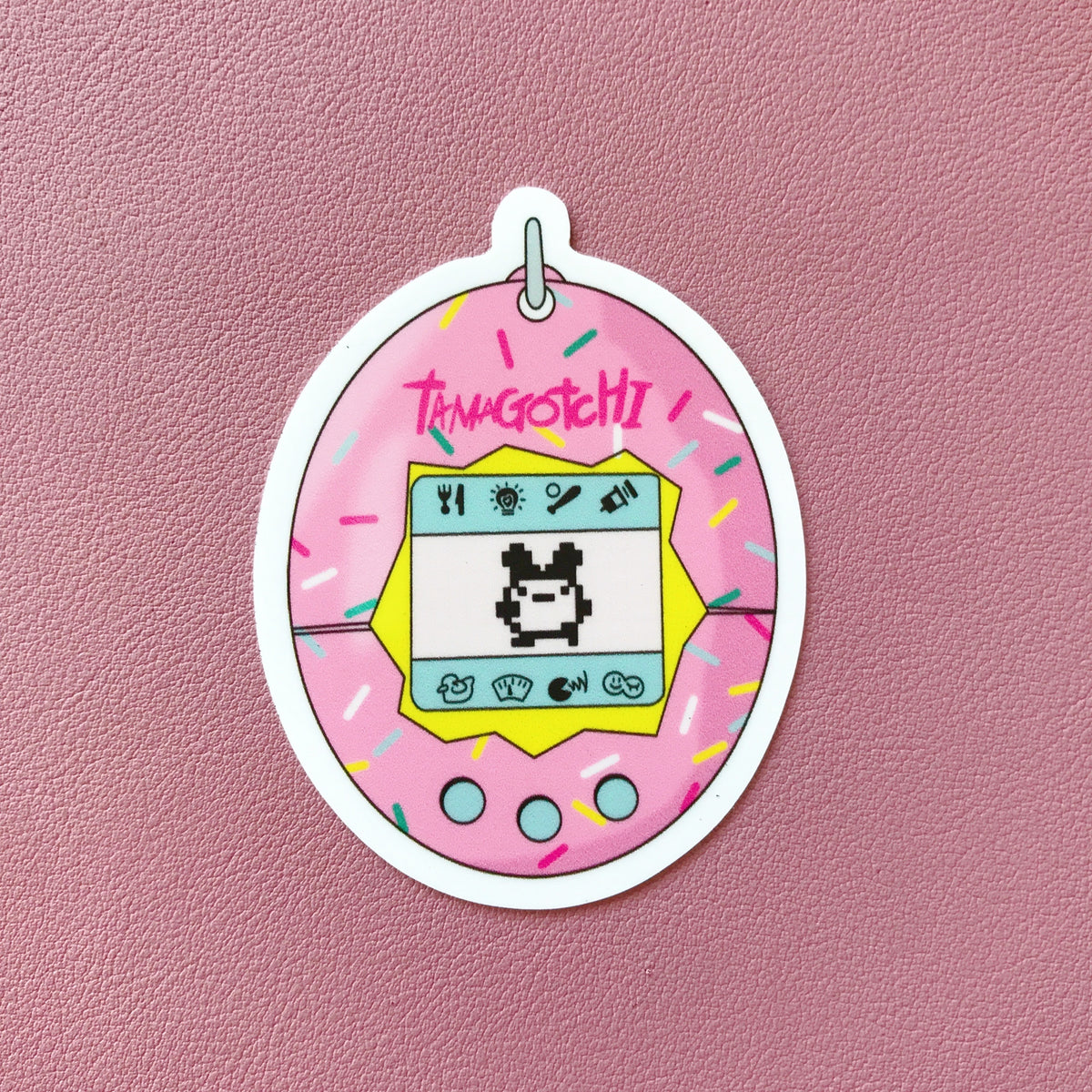 Pink Tamagotchi Sticker