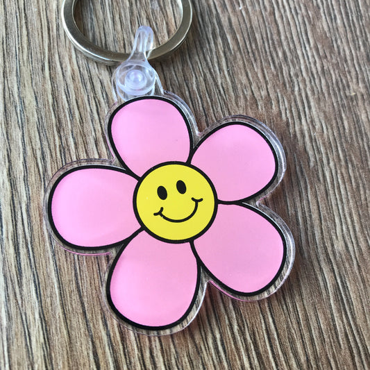 Happy Flower Keychain