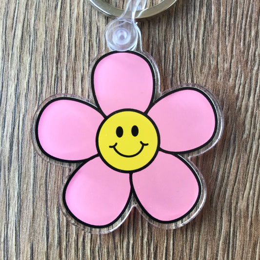 Happy Flower Keychain