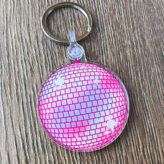 Disco Mirror Ball Keychain