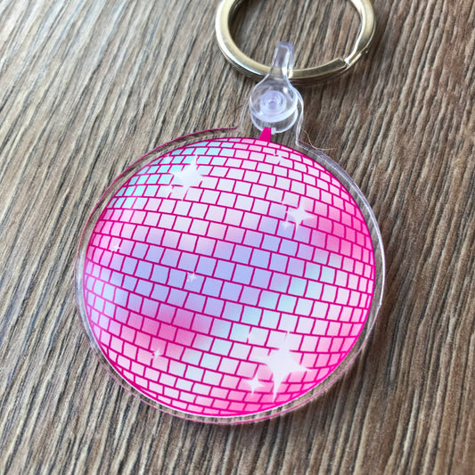 Disco Mirror Ball Keychain