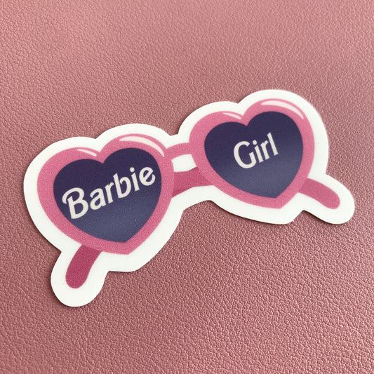 Barbie Girl Sunglasses Sticker