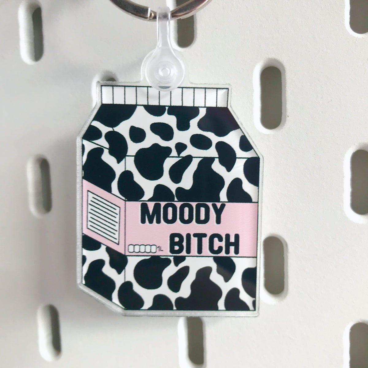 Moody Bitch Keychain