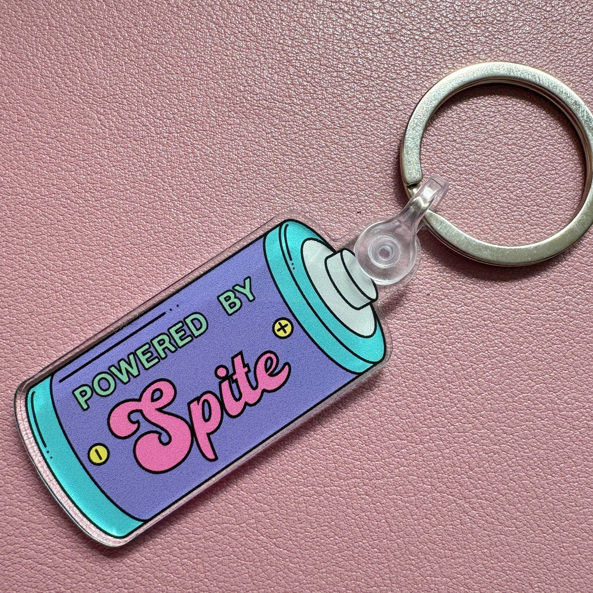 Powered by Spite Keychain