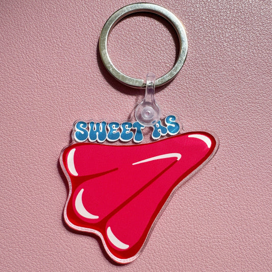 Sweet As Jet Plane Lolly Keychain