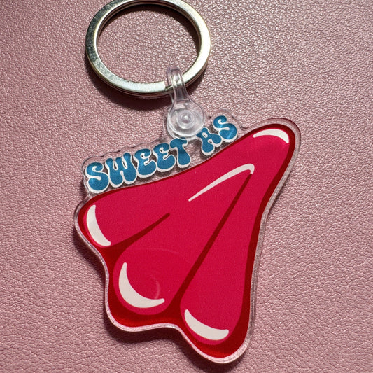 Sweet As Jet Plane Lolly Keychain