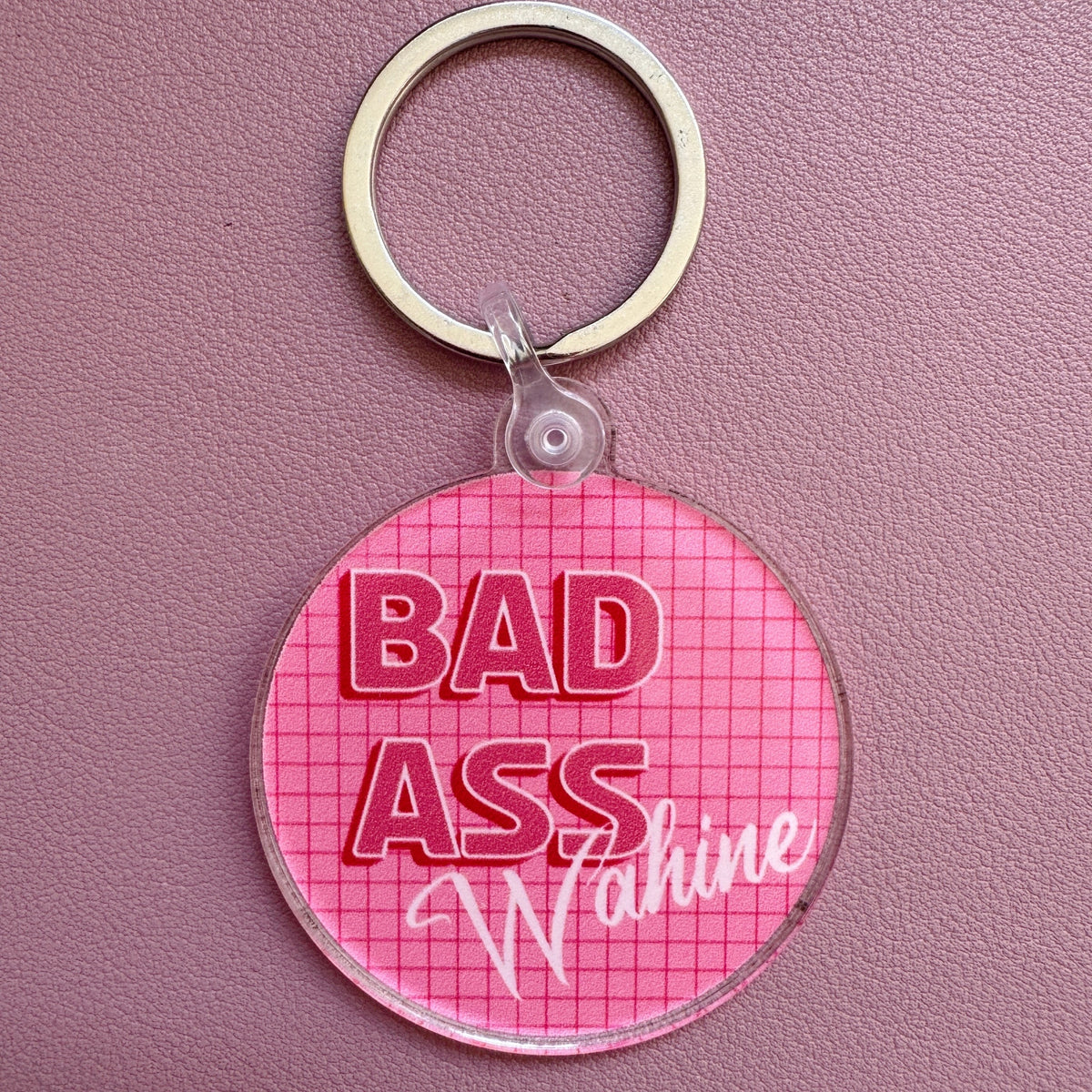 Bad Ass Wahine Keychain