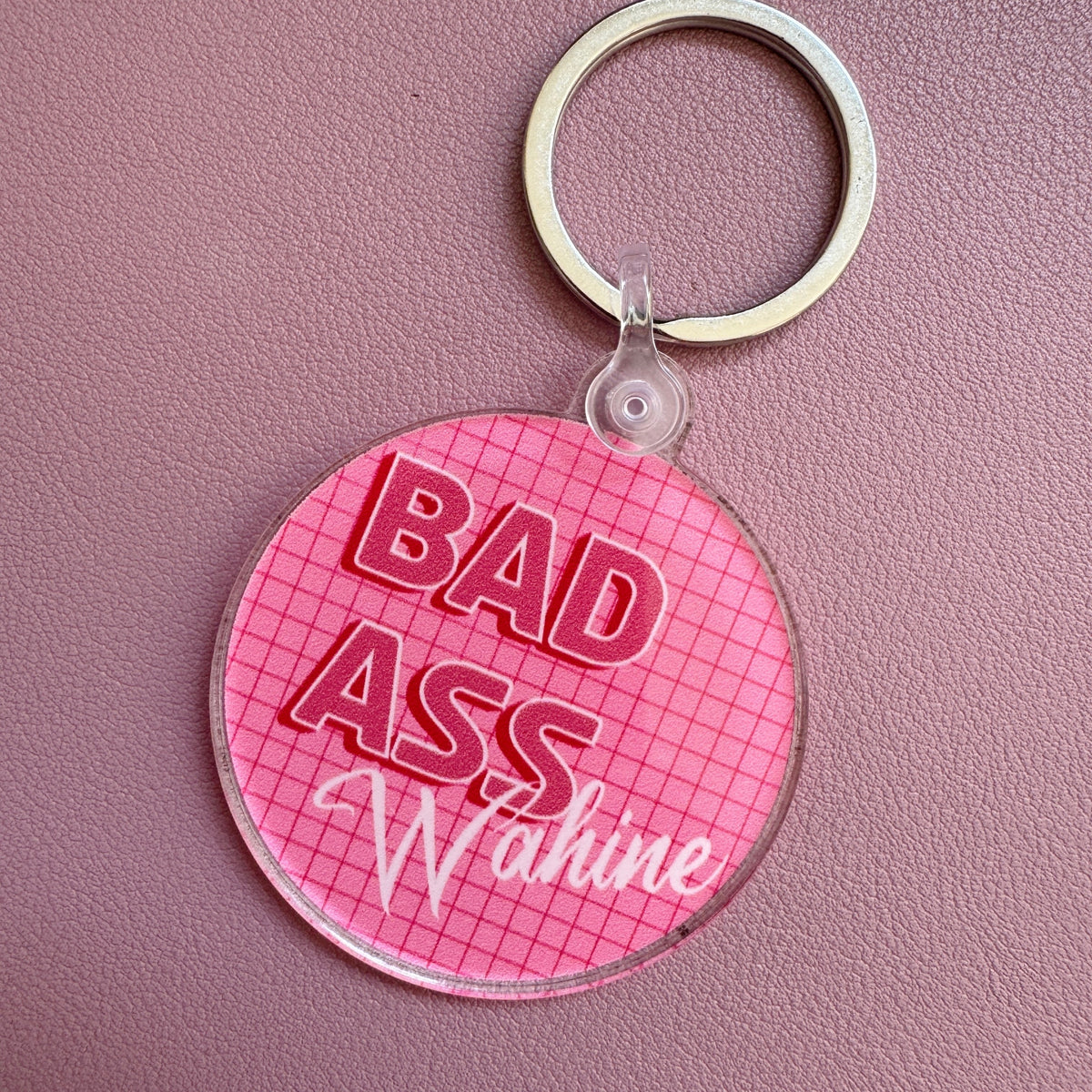 Bad Ass Wahine Keychain
