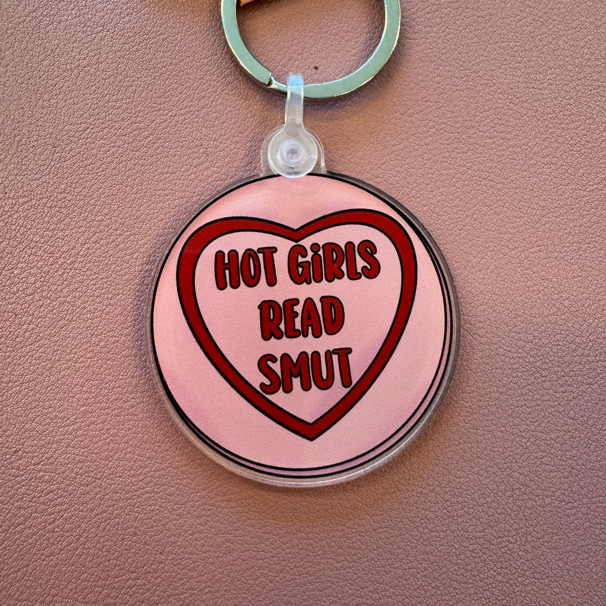 Hot Girls Read Smut Keychain
