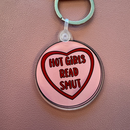 Hot Girls Read Smut Keychain
