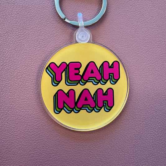 Yeah Nah Keychain