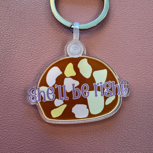 She'll Be Right Lolly Cake Keychain