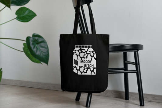 Moody Bitch Milk Carton Tote Bag