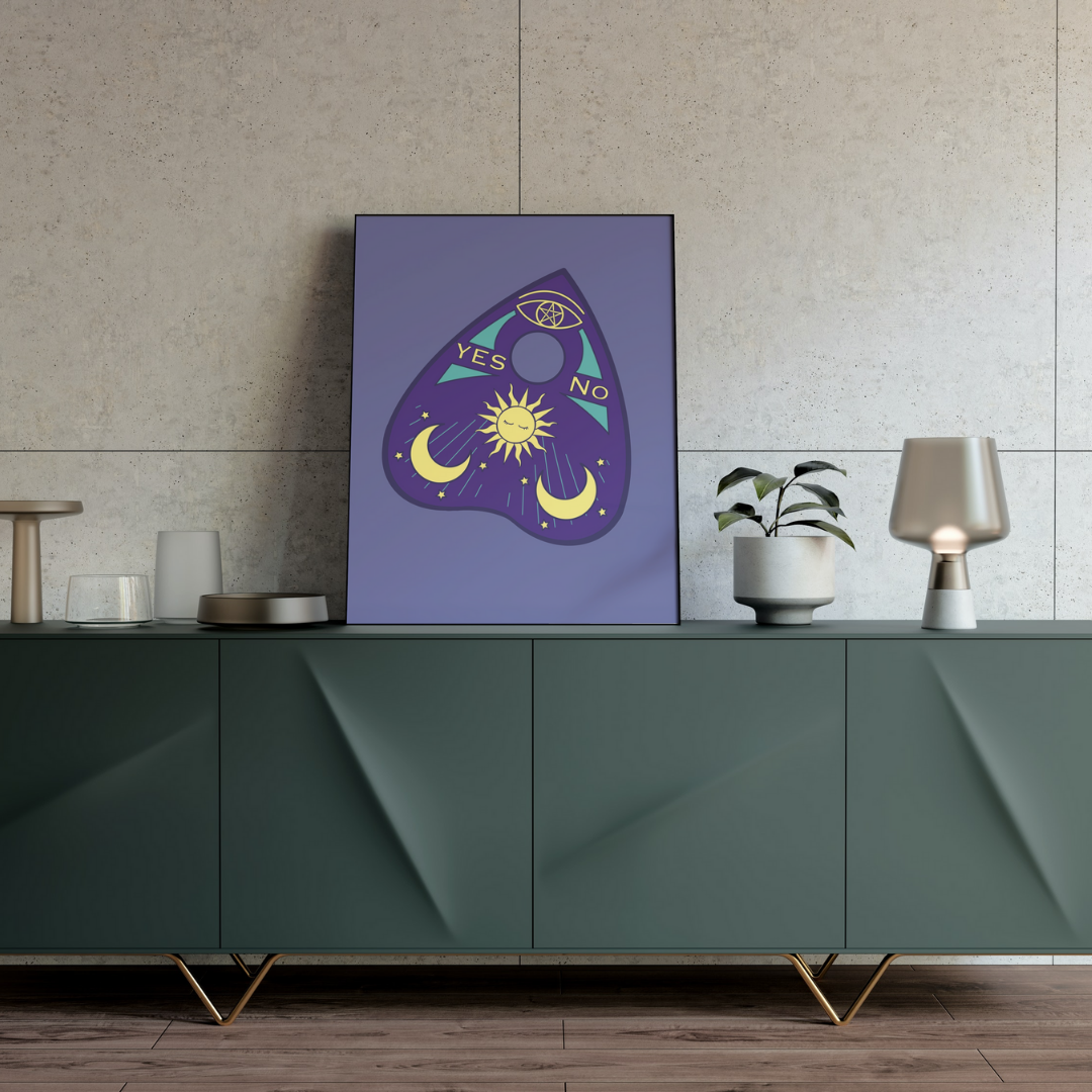 Ouija Board Planchette Print