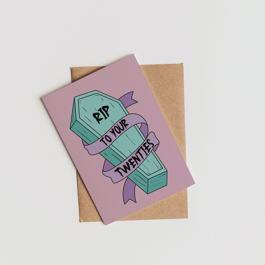 RIP to your Thirties (30s) Greeting Card