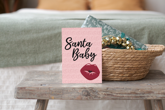 Santa Baby Christmas Greeting Card