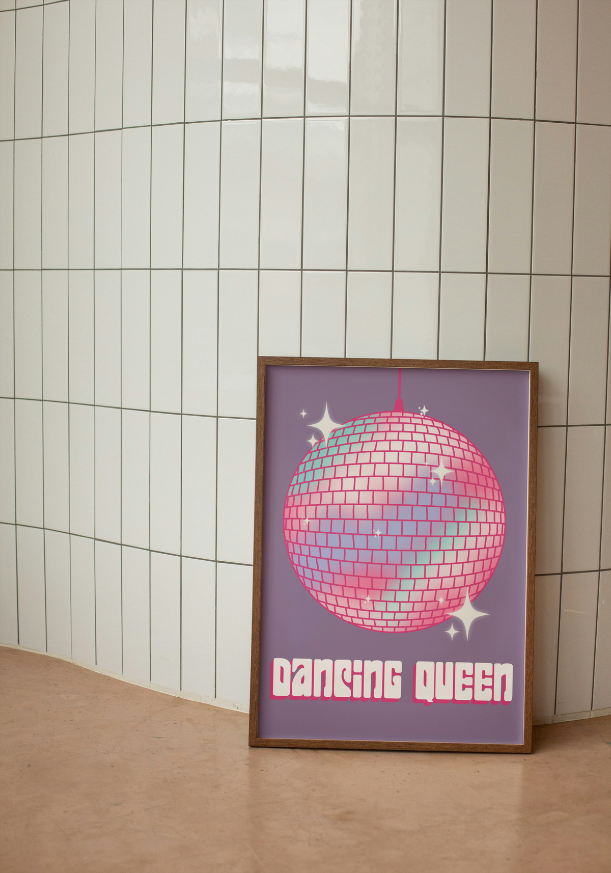 Dancing Queen Disco Ball Print